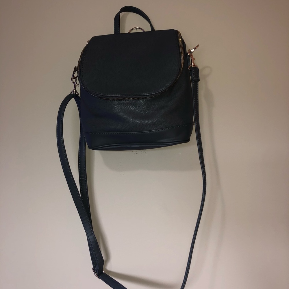 Charcoal grey backpack/purse